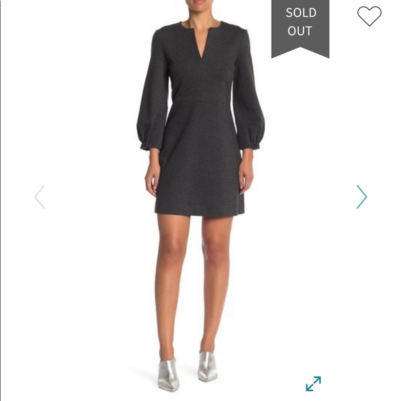 Tibi Bond Stretch Knit Puff Sleeve Dress - Picture 7 of 8